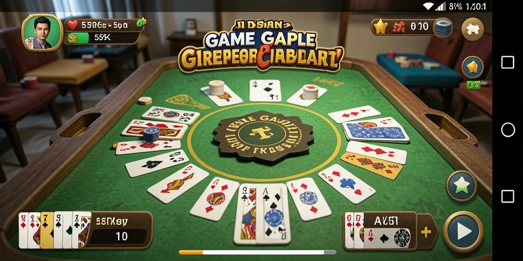 Screenshot dari gameplay seru Gaple di 55RK.