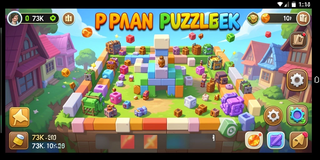 Screenshot gameplay 73K menampilkan momen kunci dari teka-teki yang menantang.