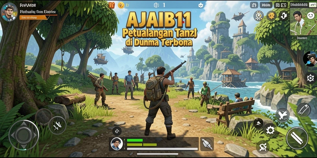 Gameplay menarik di dunia terbuka AJAIB11 dengan berbagai misi.