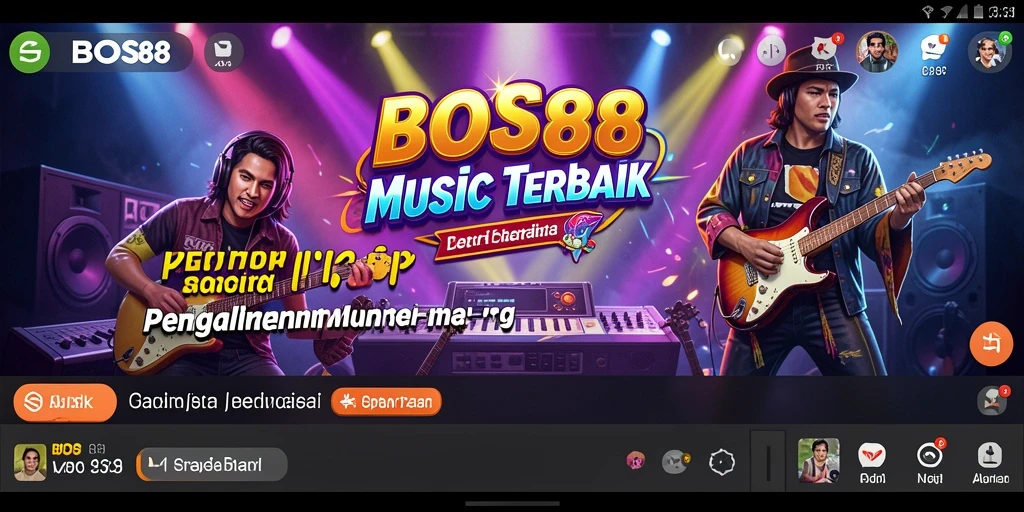 Screenshot gameplay yang menunjukkan aksi seru dalam bermain musik.