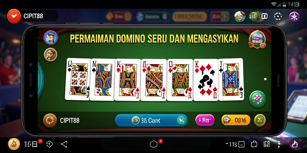 Tampilan gameplay menarik dari CIPIT88 dengan elemen Domino.