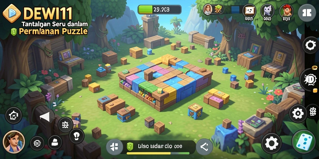 Screenshot DEWI11 menunjukkan gameplay menarik dalam menyelesaikan teka-teki.