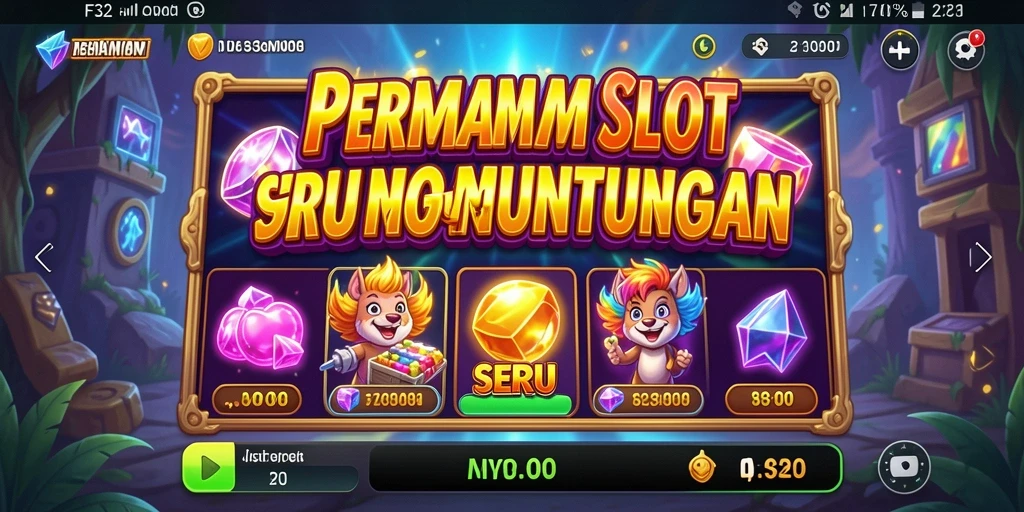 Screenshot gameplay F32 yang menampilkan keseruan bermain slot.