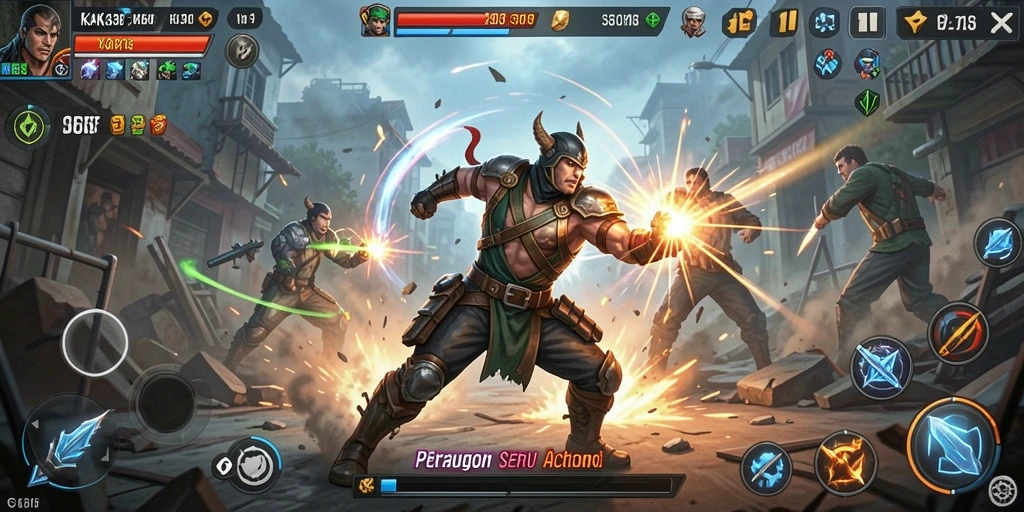 Tampilan menarik dari gameplay seru KAKA303 saat bertarung.