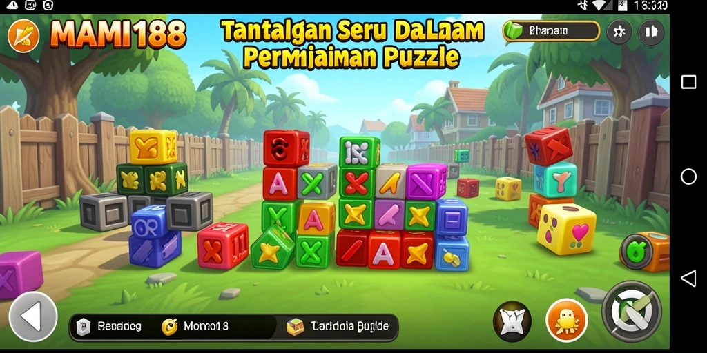 Screenshot gameplay MAMI188 menampilkan tantangan puzzle yang seru dan menarik.