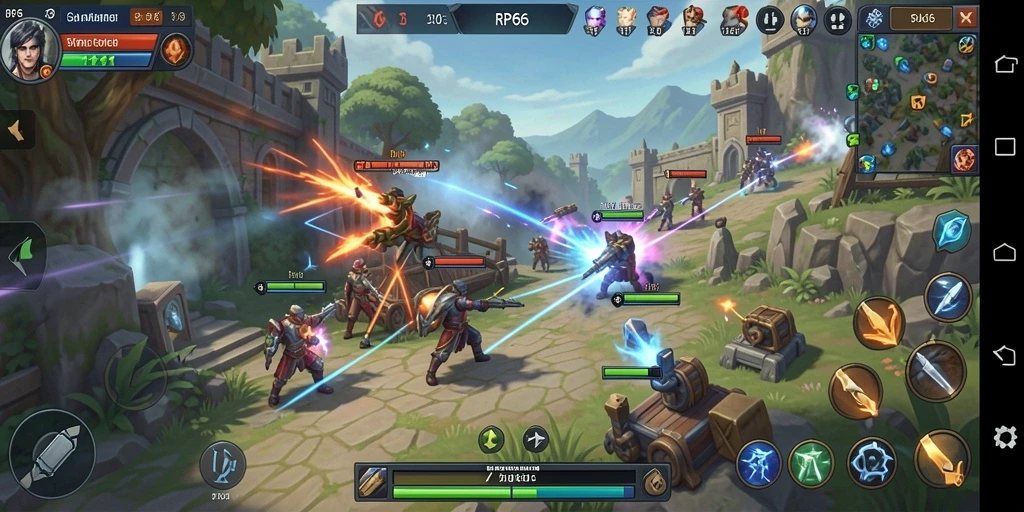 Tampilan seru gameplay strategi di RP66 yang menantang.
